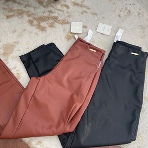 Bundle of 2 faux leather NWT XS leggings from fabletics